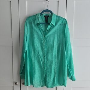 Olsen blouse, size 14, silk and cotton